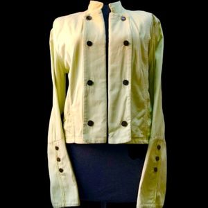 French Laundry (Neto). lime green, Military jacket